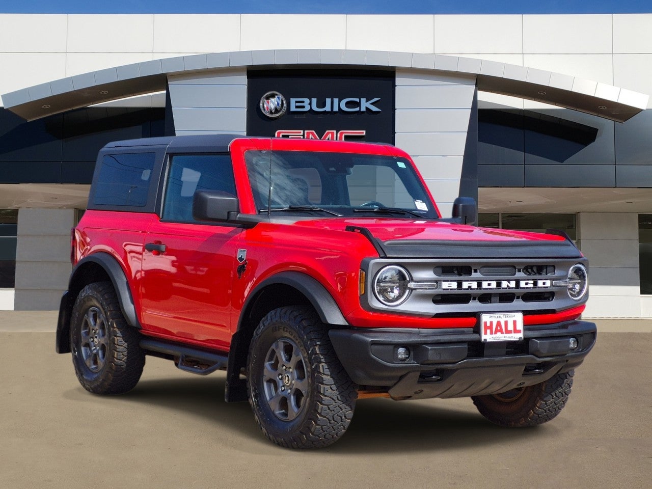 2024 Ford Bronco Big Bend in Red — front three-quarter view
