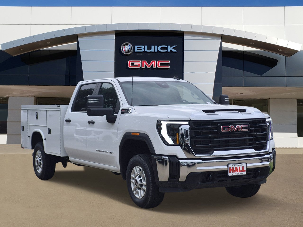 2026 GMC Sierra 2500 HD Pro in Summit White — front three-quarter view