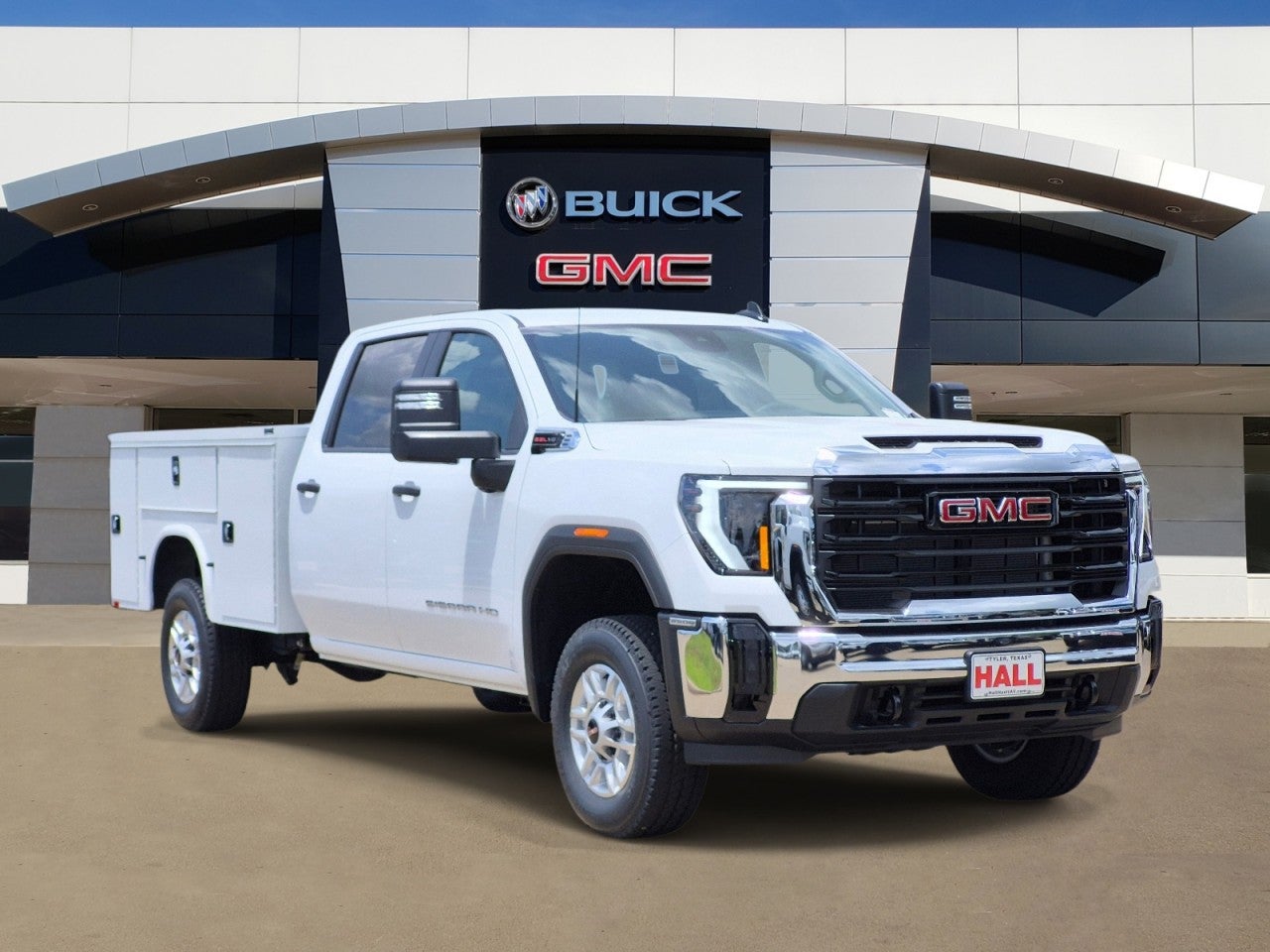 2026 GMC Sierra 2500 HD Pro in Summit White — front three-quarter view
