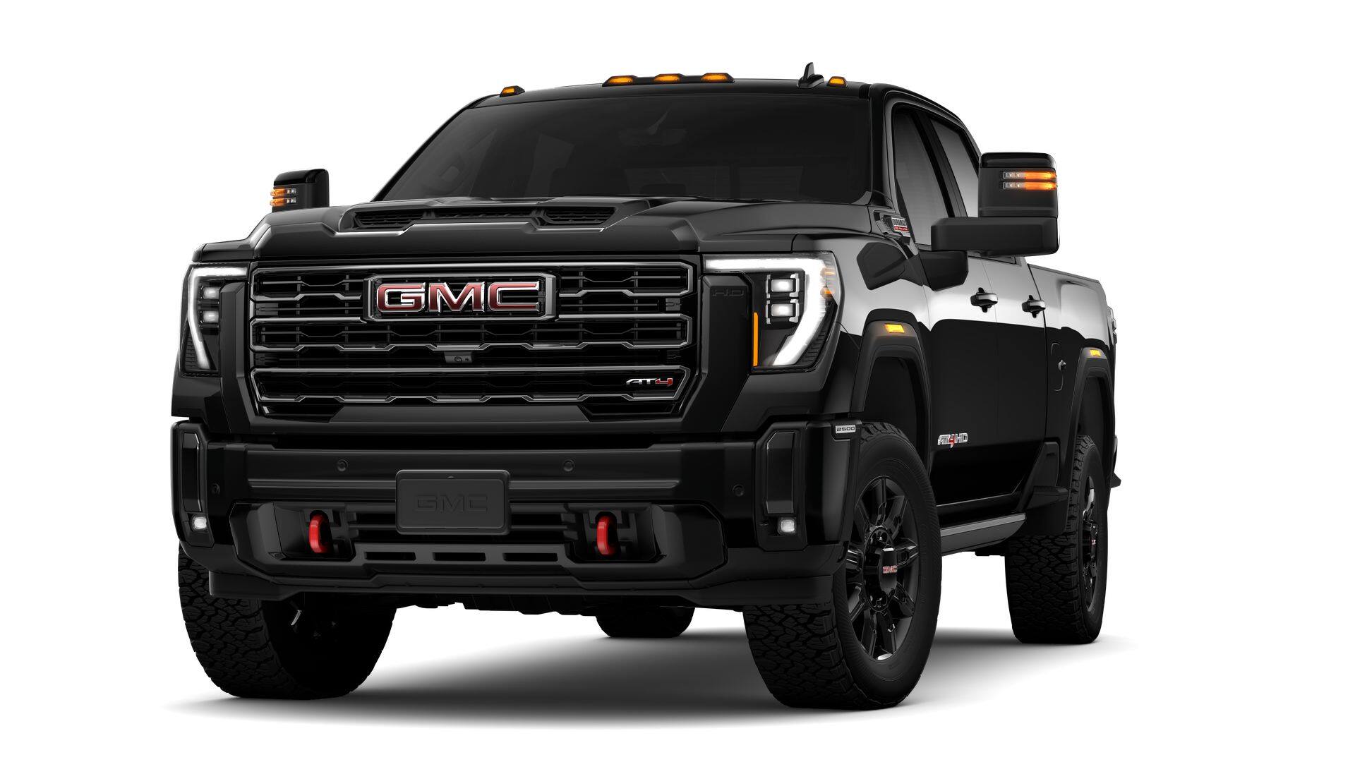 2026 GMC Sierra 2500 HD AT4 in Onyx Black — front three-quarter view