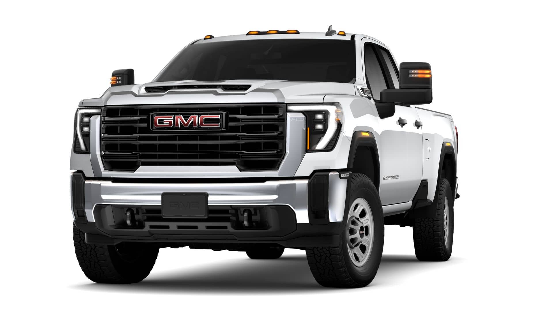2026 GMC Sierra 3500 HD Pro in Summit White — front three-quarter view