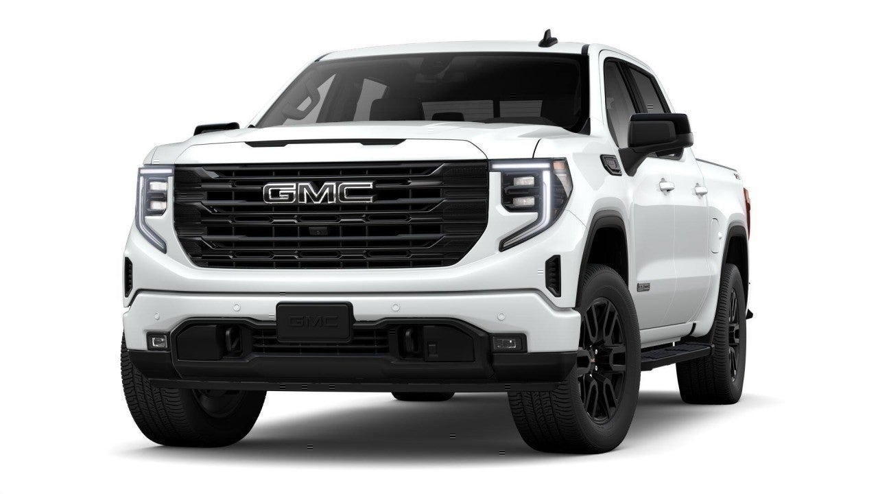 2026 GMC Sierra 1500 Elevation in Summit White — front three-quarter view