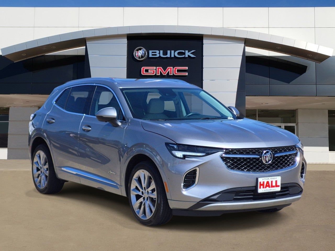 2023 Buick Envision Avenir in Moonstone Gray Metallic — front three-quarter view
