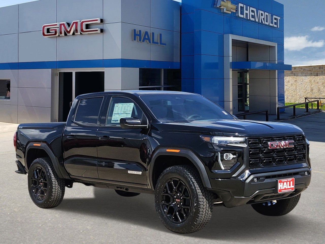 2026 GMC Canyon Elevation in Onyx Black — front three-quarter view