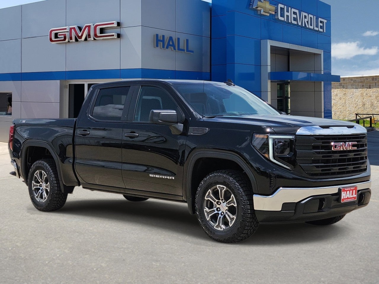 2026 GMC Sierra 1500 Pro in Onyx Black — front three-quarter view